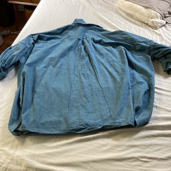 Athena Newton Denim Smock Top - Picture 12 of 17